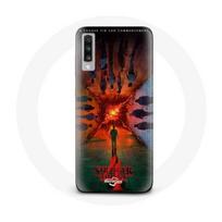 Coque pour Samsung Galaxy A70 Stranger Things Saison 4 Affiche Equipages de la Nouvelle Théorie
