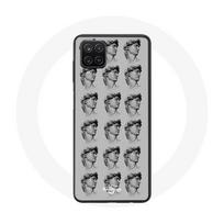Coque pour Samsung Galaxy A22 4G Statue fond gris