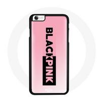 Coque pour Iphone 4 Blackpink Groupe de K-pop Logo Noir Rose Fond Rose