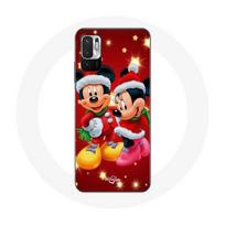 Coque pour Xiaomi Poco M3 Pro Mickey Mouse et Minnie Mouse le jour de Noël