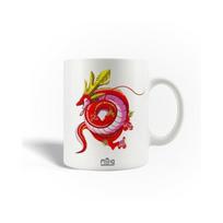 Puodelis - Dragon Ball - Shenron - Raudona keramika - 30cl - Galima plauti indaplovėje