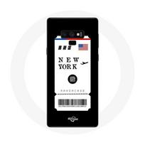 Coque pour Samsung Galaxy Note 9 Billet d'avion New York