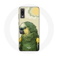 Coque pour Samsung Galaxy A02 Amazone Perroquets Vert žalia