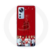Coque pour Xiaomi Mi 12 / 12X BTS Bangtan Garçons Fond Rouge Cadeau de Noël 2023