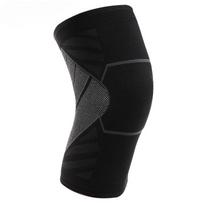 Nauji labai elastingi 3D mezgimo nailoniniai sportiniai kelių apdangalai, kvėpuojantys, sugeriantys prakaitą, bėgiojantys silikonas nuo kritimo XL black