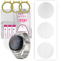3x apgo Hidrogelio ekrano apsauga Huawei Watch 3 Pro Elite, Hidrogelio plėvelė, su pozicionavimo sluoksniu, lengvas montavimas