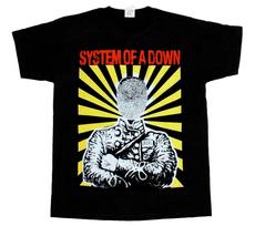 System Of A Down Faceless Soad Shorts Long Sleeve Black Unisex T-Shirt XXXXL yellow