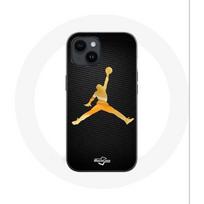 Case - Maniacase - Iphone 14 Plus Air - Soft - Yellow - Michael Jordan Logo geltona