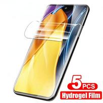 5 vnt. hidrogelio plėvelė, skirta Poco F5 F4 F3 X5 X4 X3 GT M5S M6 Pro ekrano apsauga, skirta Xiaomi 13T 12T 11T Black Shark 5 4 Pro iphone 11 gryna