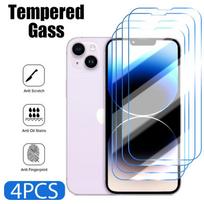 4Pcs Tempered Glass For iPhone 15 14 13 12 11 Pro Max Mini Screen Protector For iPhone 14 7 8 6S Plus 5 SE2022 XR X Xs Max Glass iphone 11 gryna