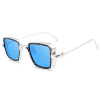 New Vintage Metal Steampunk Sunglasses Men Women Square Sun Glasses for Men Women Stylish Retro  Shades Male Female UV400 gray
