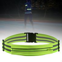 Reguliuojamas bėgimo diržas su šviesą atspindinčiu dirželiu, skirtas veiklai lauke Belt žalia