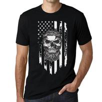 Itin bazinis grafinis amerikietiškas barzdotas kaukolės kaukolės marškinėlis Unisex marškinėlis S