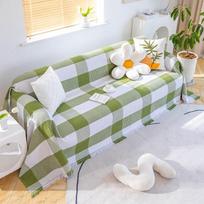 Waffle Blanket Summer Single Air-conditioning Blanket Sofa Blanket Thin Section Small Towel Sofa Towel 180*130cm juoda