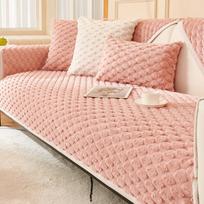 Sofos pagalvėlė Žieminė sutirštinta vilnos pagalvėlė Neslystanti odinė sofos užvalkalas Užvalkalas 70*70cm beige