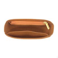 Nešiojamas organizatorius krepšiui kelionėms ir kasdieniam naudojimui Brown Zipper