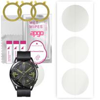 3x apgo Hidrogelio matinis ekrano apsauginis stiklas Huawei Watch GT 3 46mm Active, hidrogelio plėvelė, lankstus, minkštas TPU su pozicionavimo sluoksniu, lengvas montavimas