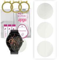 3x apgo Hidrogelio matinis ekrano apsauginis stiklas laikrodžiui Watchmark Fashionwatch WQ21, hidrogelio plėvelė, lankstus, minkštas TPU su pozicionavimo sluoksniu, lengvas montavimas