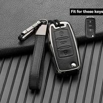 Automobilio raktų dėklo dangtelis, skirtas Volkswagen VW Golf 3 4 5 6 Mk4 Mk6 Passat B5 B6 B7 B8 Cc Polo Tiguan Mk2 Touran Jetta 6 Bora Mk6 juoda