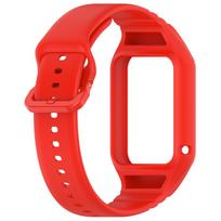 Silikoninis dėklas + dirželis, skirtas „Xiaomi Mi Band 8 Pro“ išmaniajam laikrodžiui, sportinė apyrankė, skirta „Mi Band 8Pro“. For Xiaomi Mi Band 8 Pro raudona