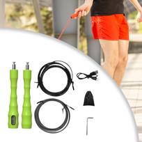 Counting Jump Rope Skipping 2Pcs Wire Ropes Comfortable Grip Personal Training Equipment Speed