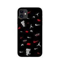 Maniacase Case for Iphone 12 mini nike jordan white red black background juoda