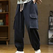 Cargo Pants Men Multi-Pockets Streetwear Drawstring Baggy Jogger Pants Cotton Casual Male Trousers Plus Size 8XL 8XL juoda