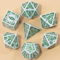 DND Carving Pattern Dice 7Pcs RPG Polyhedral Dice Set for Boardgame As Gift Entertainment Accessories