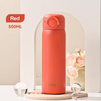 500 ml termoso vakuuminės kolbos nerūdijančio plieno termo puodelis izoliuotas puodelis nešiojamas vandens butelis Laikyti karštą šaltą būgną gėrimų indai 500ml red