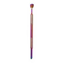 Cuticle Pusher Nail Cutting Head Edge Double Round/Arc-shaped Manicure Peeling Care Stainless Steel Pedicure Care įvairiaspalvis