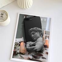 Vintage Plaster Statue David Aesthetic Art Phone Case Fundas Shell Cover For HUAWEI P10 P20 P30 P40 Mate 30 40 Lite Pro Huawei mate40pro gray