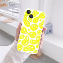 Funny Trippy Smiley Face Phone Case For iPhone 11 12 13 Pro Max X XR XSMAX X 6s 8 7 Plus 12 13 Mini White Soft Bumper Back Cover iPhone 13Pro Max blue