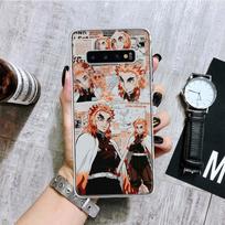 Demon Slayer Anime Kimetsu No Yaiba Telefono dėklas Samsung Galaxy S20 FE S10 Plus S21 S22 Ultra S10E S9 S8 S7 Edge J4 + Fundas Samsung S22 Ultra gray