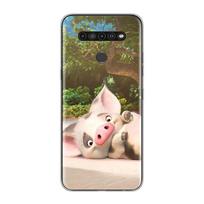 Pink Cute Pig  For LG V60 V50S V50 G8X G8S G8 G7 ThinQ 5G K61 K51S K41S K30 K20 Q60 Q9 Soft Phone Case LG V60 ThinQ 5G