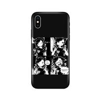 Black tpu case for iphone 5 5s se 6 6s 7 8 plus x 10 silicon cover for iphone XR XS 11 pro MAX case Funny Anime japan iphone 5 5S SE