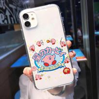 Kawaii Kirby skaidrus dėklas, skirtas Samsung Galaxy S8 S9 S10 S10e S20 S21 FE S22 Plus M31 M32 M52 Note 8 9 10 Lite 20 Ultra Cartoon Capa S8 black