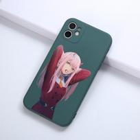 Zero Two Darling Phone Case For IPhone 14 11 12 13 Pro Max X XR XS Max 6 6S 7 8 Plus SE 2022 Liquid Square Color Phone Cover iPhone 14