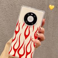 Artistic Flame Phone Case for Samsung S20 ULTRA S30 for Redmi 8 for Xiaomi Note10 for Huawei Y6 Y5 cover Huawei NOVA 3E gray