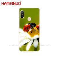HAMEINUO four leaf ladybug daisy Cover Case for Xiaomi Mi 8 se A2 lite redmi 6 6a 6 pro note 6 PRO pocophone F1 for redmi s2 mi A2 lite black