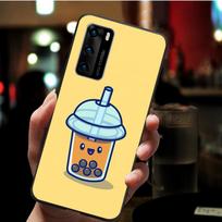 milk tea black Phone Case for huawei P40 P30 P20 P10 Pro P9 Lite nova 4E 6SE Psmart 2 2019 Y6 9 Prime cover Shell Y9 2018 brown