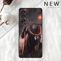 Landscape Ink Samurai Art Cover For Samsung Galaxy A52 A12 A51 A32 A21s A71 A32 5G A12 A22 A53 A31 A13 A72 A02s A04 Phone Cover Samsung A02s brown