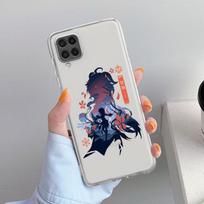 Skaidrus dėklas Samsung Galaxy A52 A12 A51 A32 A21s A71 A32 A22 50 A70 A31 A72 5G telefonui Anime Genshin Impact Coque Capa Samsung A73 5G