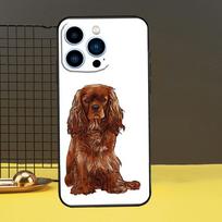 Cavalier King Charles Spaniel Phone Case For iPhone 12 11 14 Pro MAX XR X XS Max Case For iPhone 13 Pro Max 7 8 Plus SE2 iPhone 14Pro MAX brown