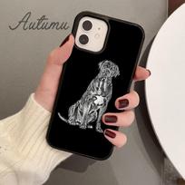 Cane Corso dog Phone Case for iPhone 11 12 13 14 Pro Max mini X XR XS SE 2020 5 6S 7 8 Plus Samsung Galaxy S21 S22 Cover shell iPhone 5 5s SE black