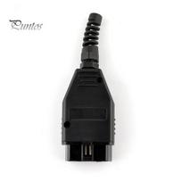 Patvarus 16 kontaktų korpuso diagnostikos adapterio kabelis OBD2 jungties kištukas, automatinis įrankis black