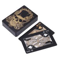 Black Poker No Color Playing Cards Waterproof PVC Plastic Poker Tourism Souvenir black