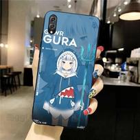 Hololive Girl Gawr Gura Phone Case For Honor 70 50 20 7S X9 X8 X7 Magic 4 3 Pro Soft Black Phone Cover Honor 70