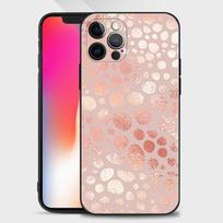 Case For iPhone 14 13 12 Mini 11 Pro Max Cover For iPhone XR XS X 7 8 6s 6 Plus Silicone Shell Fundas Gold Pink RoGlitter Hearts iPhone 14