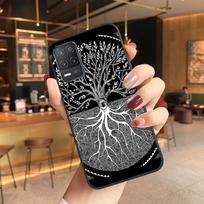 mėlyna auksinė Mandala gėlė sapnų gaudyklė Telefono dėklas skirtas oppo Realme 8Pro 6PRO 6i 7pro 9i 9pro C11 C21 C25Y C25S C3 Q3S XT Dėklai Realme 6