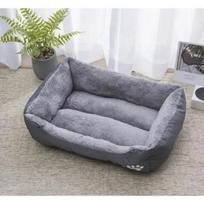 Mažas Didelis Šuo Augintinis Katė Sofa LovaKatės Šuns Lova Sofa Rinkinys Šuniuko Miego Pagalvė Šuns Katės Minkštas Pliušinis Guolis Kilimėlis Pagalvėlė 40x30 cm black